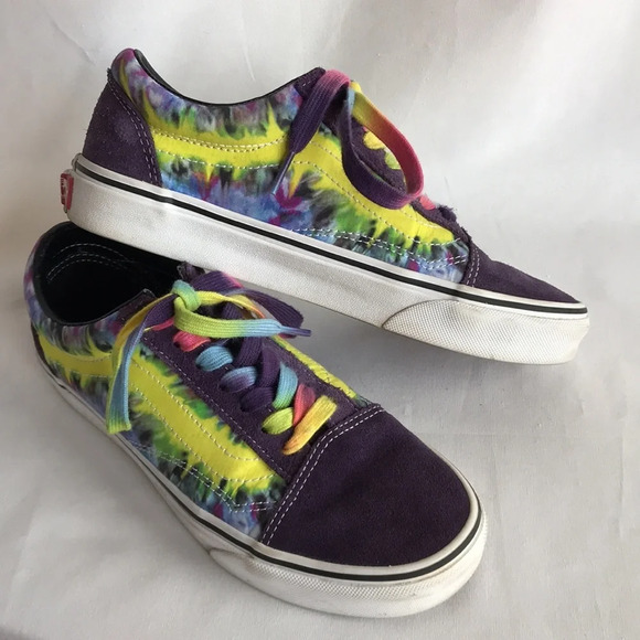 Vans Old Skool navy and tie dye lace-up sneakers - Picture 2 of 7